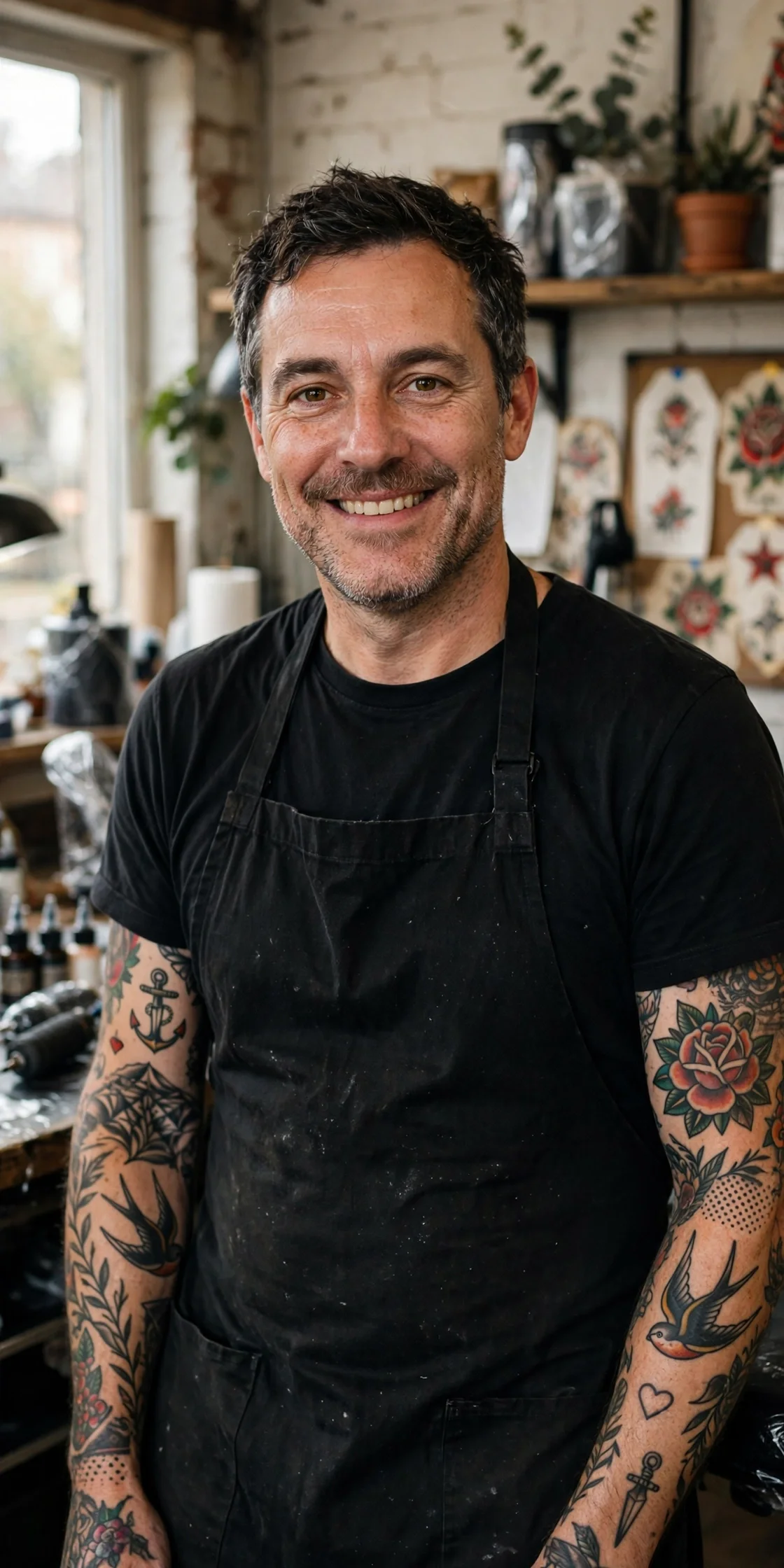 Andy famous tattoo artist High Lane Stoke on Trent portrait